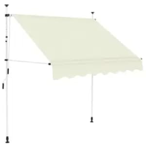 Vidaxl Manual Retractable Awning 200cm Cream