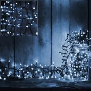 String Lights 6m 100 LEDs Bright White with Timer