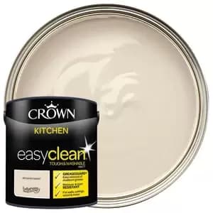 Crown Easyclean Matt Emulsion Kitchen Paint - Almond Cream - 2.5L