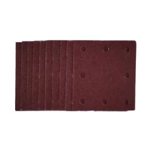 Draper 1/4 Sanding Sheets with Hook and Loop, 115 x 105mm, 40 Grit (Pack of 10)