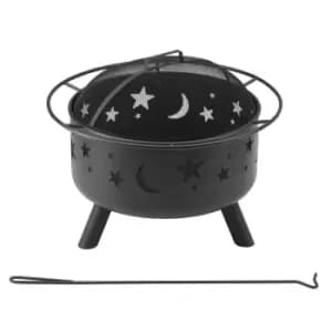 Landmann Stars and Moon Firepit - Black