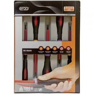 Bahco Ergo Electrician Screwdriver set 5 Piece Slot, Pozidriv