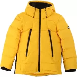 Boss Boys Yellow hooded down jacket - Yellow