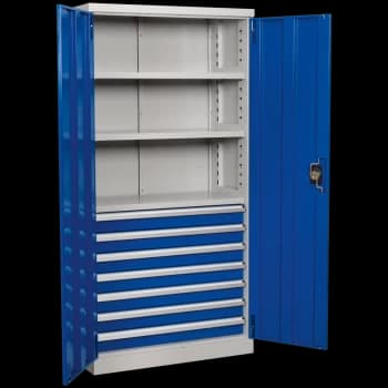 Sealey Premier Industrial Cabinet 7 Drawer Blue / Grey