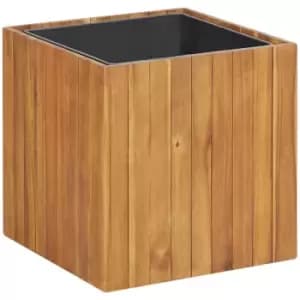 Garden Raised Bed Pot 43.5x43.5x44cm Solid Acacia Wood Vidaxl Brown