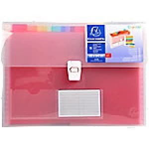 Exacompta Expanding File Crystal A4 Assorted Plastic