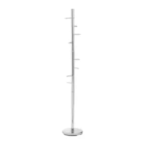 Premier Housewares 8 Peg Coat Stand - Chrome