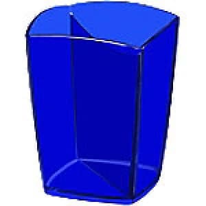 CEP Pencil Holder 530 H Polystyrene Blue 7.4 x 7.4 x 9.5 cm