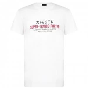 Diesel Superior Logo T Shirt - 100 White