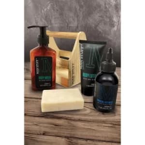 Man Stuff Wooden Crate Wash Kit