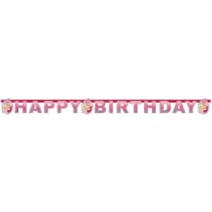 Barbie Happy Birthday Banner Pink