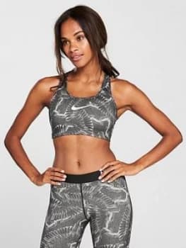 Nike Training Chain Feather Bra Top Print Print Size L Women