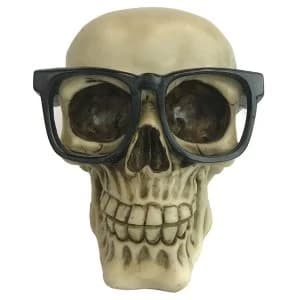 Skull Wearing Glasses Ornament