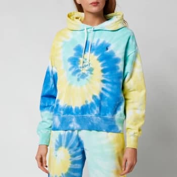 Polo Ralph Lauren Womens Tie Dye Hooded Sweatshirt - Tie Dye - L