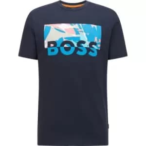 Boss Boss Thinking 3 T-Shirt Mens - Blue