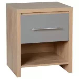 Seville Grey Bedside Table Grey