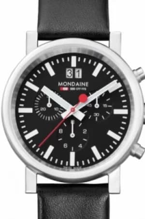 Mens Mondaine Swiss Railways Chronograph Watch A6903030414SBB