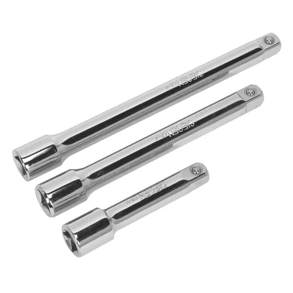 Genuine SEALEY S0719 Extension Bar Set 3pc 3/8Sq Drive