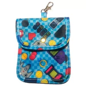 Blue Face Covering & Hand Sanitiser Pouch