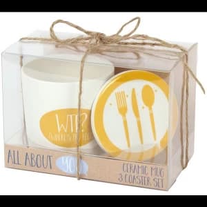 Where's the Food Mug and Coaster Set