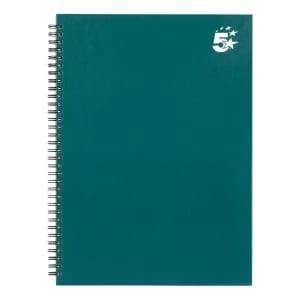 Office Twinbound Hardback A4 140Pg Teal Ref 943474 Pack 5 943474
