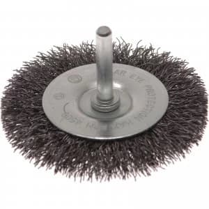 Faithfull Crimped Wire Wheel Brush 50mm 6mm Shank