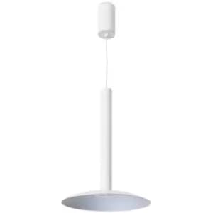 Stylus pendant light, aluminum, white and gray