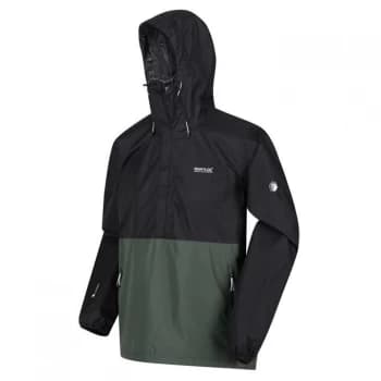 Regatta Walfield Waterproof Overhead Jacket - Blk/DpForest