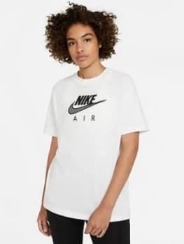 Nike Air NSW T-Shirt - White, Size L, Women