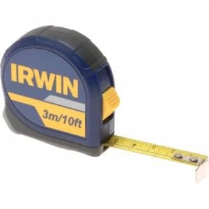 Irwin Pocket Tape Measure Imperial & Metric 10ft / 3m 13mm