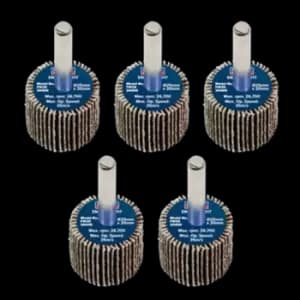 Sealey Flap Wheel 25 x 20mm 6mm Shaft 40Grit - Pack of 5 - FW2520405