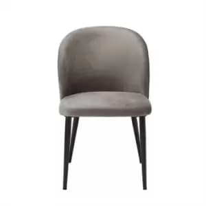 Leeds Plywood Zara Dining Chair Grey (pack Of 2)