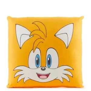 Sonic The Hedgehog Tails Face Square Cushion - 40x40cm