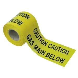 Faithfull Warning Tape 365m - Electric