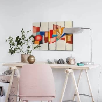 4570ABSC - 016 Multicolor Decorative Canvas Painting