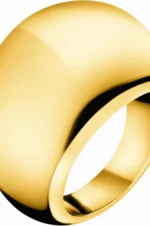 Ladies Calvin Klein PVD Gold plated Size N Closed Ring KJ3QJR100107