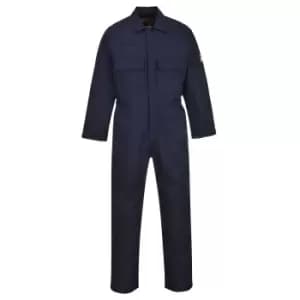 Portwest Mens Bizweld Flame Retardant Coverall / Workwear (S x Long) (Navy)