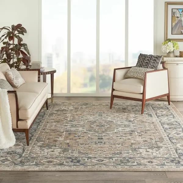 Origins Quarry QUA05 Grey Beige 160cm x 221cm - Grey and Beige 48756