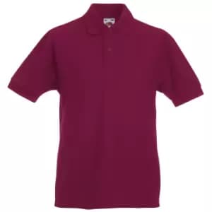 Fruit Of The Loom Childrens/Kids Unisex 65/35 Pique Polo Shirt (3-4) (Burgundy)