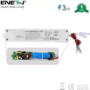 6W to 70W Plug and Play 5W Emergency Battery Kit for LED Panels 6W to 70W