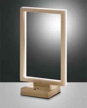 Bard Integrated LED Table Lamp Gold Matt Glass