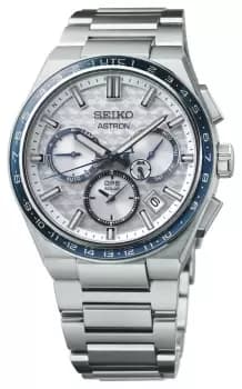 Seiko SSH135J1 Astron aGalactic Bluea GPS Solar 5X Dual- Watch