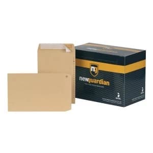 New Guardian No. 68 Heavyweight Pocket Peel and Seal Envelopes 130gsm Manilla Pack of 250