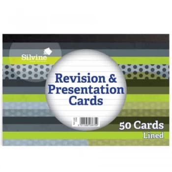 Robert Dyas Silvine 6" x 4" Revision Cards - Pack of 50