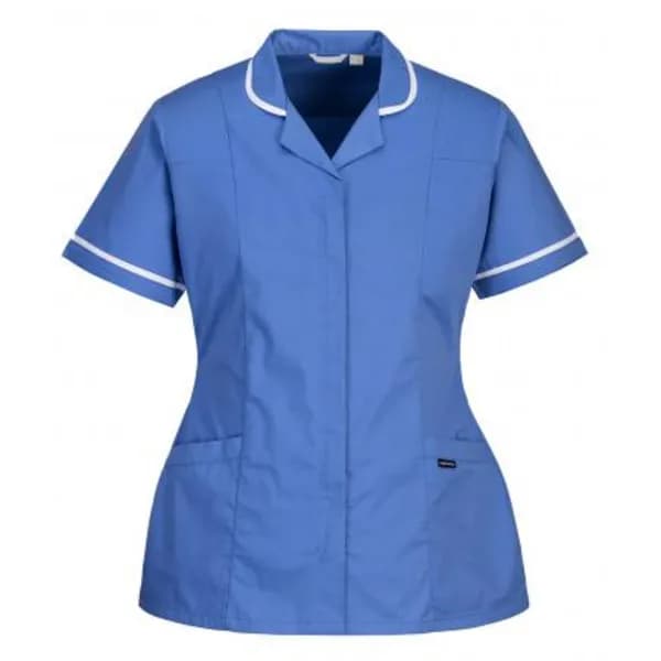 Portwest Womens Stretch Classic Healthcare Tunic LW17HBRM Colour: Blue