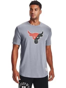 Under Armour Training Project Rock Training Dept T-Shirt - , Grey Size XL Men