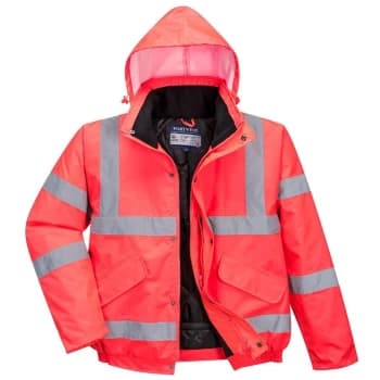 Portwest - S463RERL - sz L Hi-Vis Bomber Jacket - Red