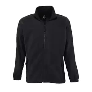 SOLS Mens North Full Zip Outdoor Fleece Jacket (3XL) (Charcoal)