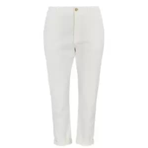 Boss Solga Cropped Trousers - White