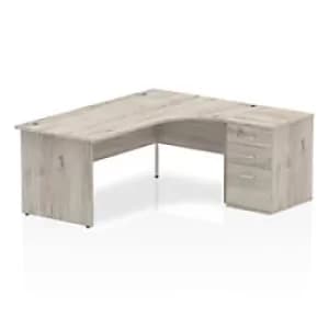 Dynamic Computer Desk Evolve Plus IWSRC186PEGRY Rectangular MFC 1600 mm x 1600 mm x 730 mm MAPLE